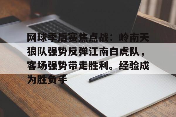 九游首页 -网球季后赛焦点战：岭南天狼队强势反弹江南白虎队，客场强势带走胜利。经验成为胜负手(篮球季后赛决战夜)